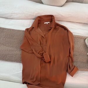 Favorite Daughter Satin Button Down